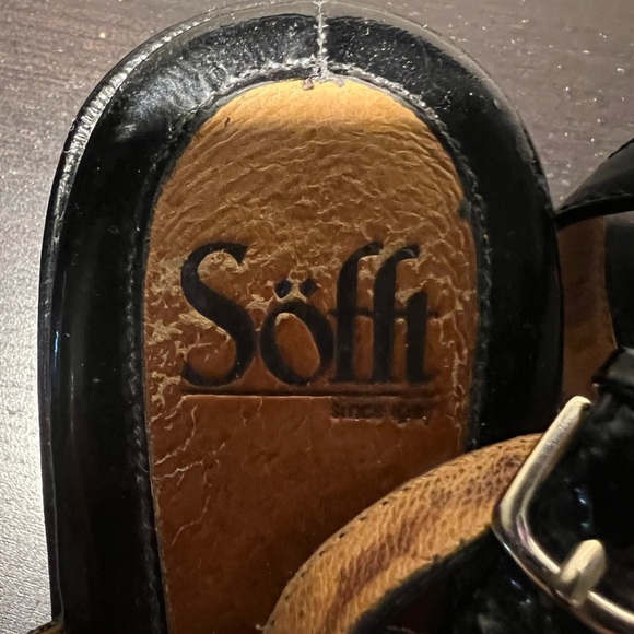 Söfft Black Strappy Wedge Sandals – Size 9.5 US - Picture 2 of 6